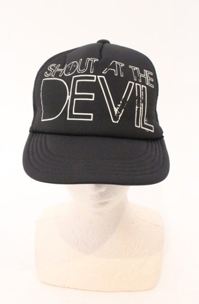 画像1: Moonage Devilment / SHOUT AT THE DEVIL メッシュキャップ  ブラックｘホワイト O-26-02-15-036-Mo-0-YM-OS (1)