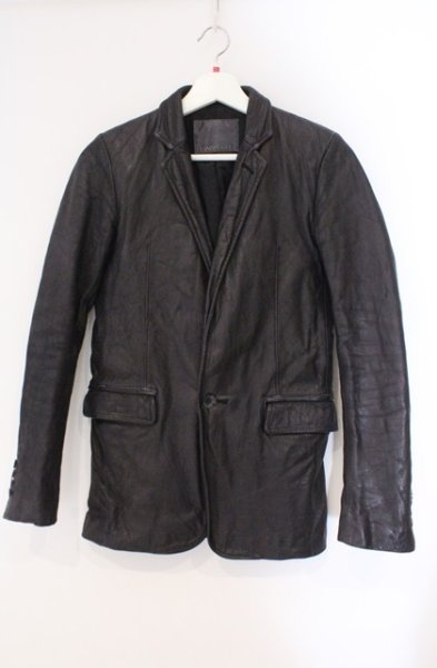 画像1: CHARM CULT / ホースハイドショートラペルテーラードジャケット 0 ブラック O-26-02-15-004-CH-ja-YM-OS (1)