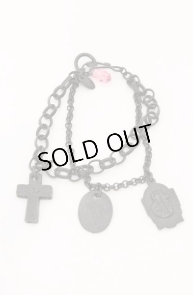 画像1: Moonage Devilment / チャームブレスレット  ブラック O-26-02-15-039-Mo-ac-YM-OS (1)