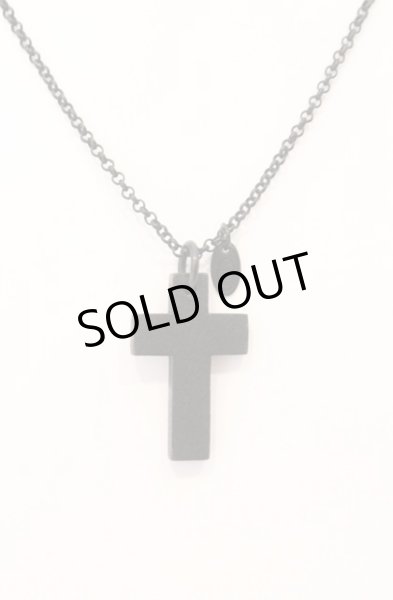 画像1: Moonage Devilment / レザークロスネックレス  ブラック O-26-02-15-040-Mo-ac-YM-OS (1)