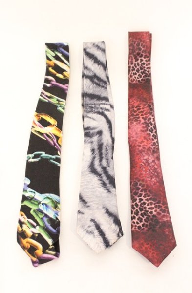 画像1: BLACK VARIA / ネクタイ3本セット  マルチ：シルバー：レッド O-26-02-15-045-BL-0-YM-OS (1)