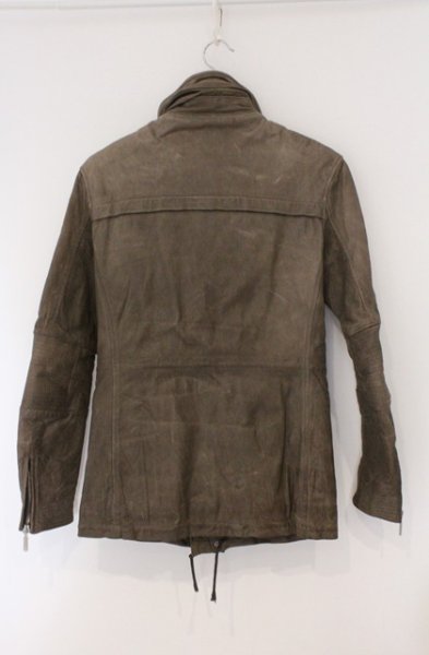 画像4: CHARM CULT / レザーM65 ジャケット 1 オリーブ O-26-02-15-005-CH-ja-YM-OS (4)