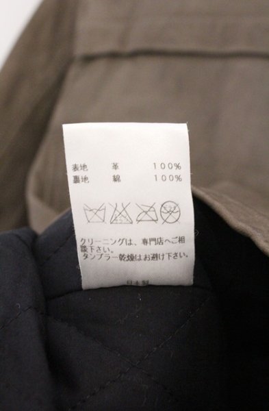 画像5: CHARM CULT / レザーM65 ジャケット 1 オリーブ O-26-02-15-005-CH-ja-YM-OS (5)