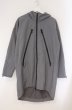 画像1: NO ID. BLACK / フーデッドBIGハーフコート 1 グレー O-26-02-15-007-NO-ja-YM-OS (1)