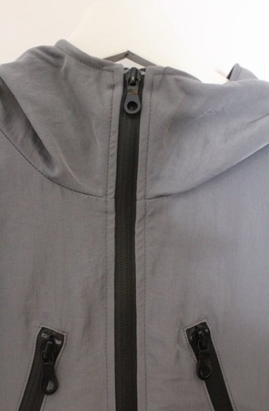 画像2: NO ID. BLACK / フーデッドBIGハーフコート 1 グレー O-26-02-15-007-NO-ja-YM-OS (2)