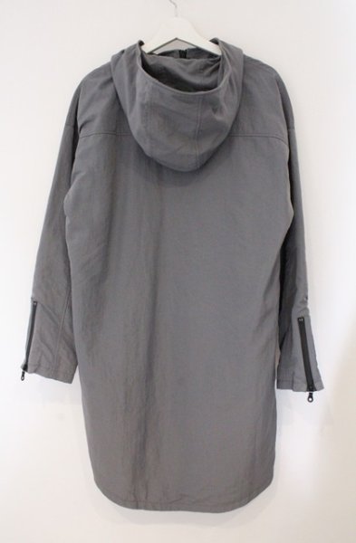 画像4: NO ID. BLACK / フーデッドBIGハーフコート 1 グレー O-26-02-15-007-NO-ja-YM-OS (4)