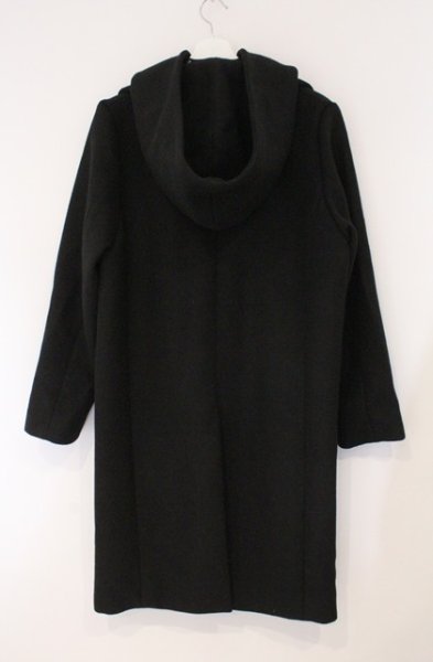 画像4: NO ID. / メルトンレイヤードフーデッドコート 1 ブラック O-26-02-15-009-NO-ou-YM-OS (4)