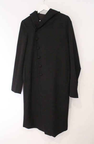 画像1: NO ID. BLACK / TRストレッチフーデッドコート 1 ブラック O-26-02-15-010-NO-ou-YM-OS (1)