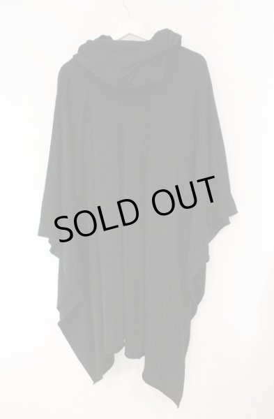 画像3: NO ID. BLACK / C天竺クロスシームドレープネックポンチョ ONE ブラック O-26-02-15-011-NO-to-YM-ZT0218X (3)