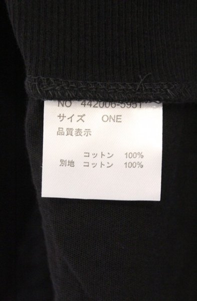 画像5: NO ID. BLACK / C天竺クロスシームドレープネックポンチョ ONE ブラック O-26-02-15-011-NO-to-YM-OS (5)