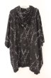 画像3: NO ID. BLACK / クロスチェーンプリントフーデッドポンチョ ONE ブラック O-26-02-15-014-NO-to-YM-OS (3)