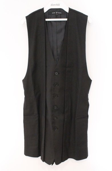 画像1: NO ID. BLACK / レイヤードベストジレ 1 ブラック O-26-02-15-015-NO-to-YM-OS (1)