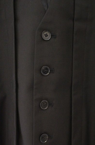 画像2: NO ID. BLACK / レイヤードベストジレ 1 ブラック O-26-02-15-015-NO-to-YM-OS (2)