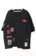 画像1: Moonage Devilment / パッチデザインBIG Tシャツ  ブラック O-26-02-15-017-Mo-ts-YM-OS (1)