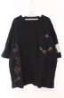 画像1: Moonage Devilment / ステッチデザインBIG Tシャツ  ブラック O-26-02-15-018-Mo-ts-YM-OS (1)