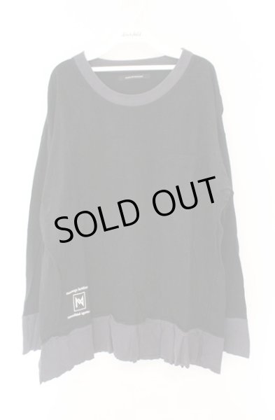 画像1: Moonage Devilment / 2TONE L/S カットソー 44 ブラックｘチャコール O-26-02-15-019-Mo-to-YM-OS (1)