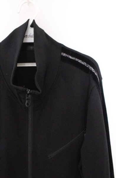 画像2: NO ID. / ベロアサイドライントラックジャージジャケット 2 ブラック O-26-02-16-003-NO-ja-YM-OS (2)