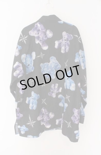 画像3: TRAVAS TOKYO / くま総柄ネクタイ付きシャツ/Myriad of bears shirts with tie F ブラック O-26-02-16-004-TR-sh-YM-OS (3)
