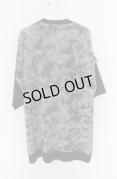 画像4: TORNADO MART / レイヤーレースアップムラ箔半袖カットソー M ブラックｘグレー O-26-02-16-005-TO-to-YM-ZT008 (4)