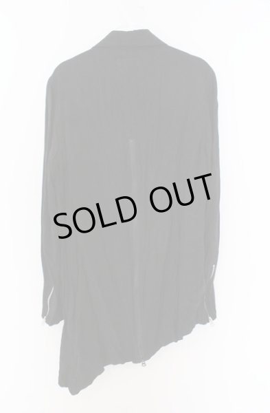 画像2: CIVARIZE / Haterレーヨンアシメライダースジャケット 44 ブラック O-26-02-16-007-CI-ja-YM-ZT008 (2)