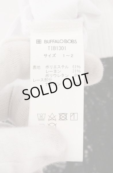 画像4: BUFFALO BOBS / LACE-TANK(レースタンク)レース切り替えタンクトップ 1-2 ホワイトｘブラック O-26-02-16-009-BU-to-YM-OS (4)