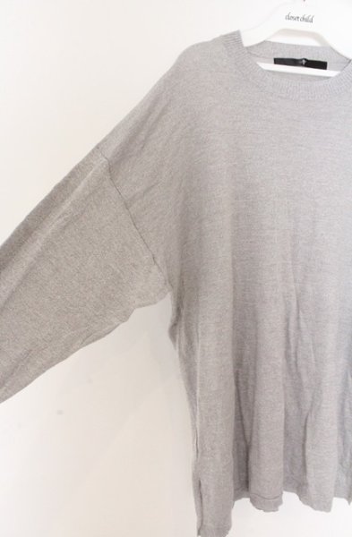 画像2: NO ID. / CRSニットロンフレッシュ加工C/N-BIG ONE グレー O-26-02-16-012-NO-ja-YM-OS (2)