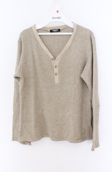 画像1: TORNADO MART / ヘンリーネックアクリルコットンニットソー  ライトブラウン O-26-02-16-013-TO-to-YM-OS (1)