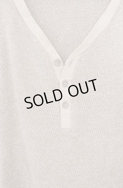 画像2: TORNADO MART / ヘンリーネックアクリルコットンニットソー  ライトブラウン O-26-02-16-013-TO-to-YM-ZT007 (2)