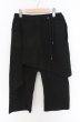 画像1: NO ID. BLACK / ラップバギーアンクルパンツ 2 ブラック O-26-02-16-016-NO-pa-YM-OS (1)