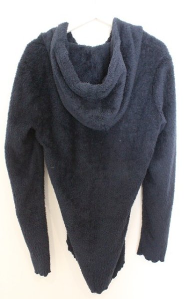 画像5: NO ID. / ボアパイルロングプルパーカー 2 ネイビー O-26-02-18-022-NO-to-YM-OS (5)