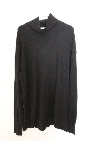 画像1: NO ID. / 起毛テレコハイネックプルオーバー 1 ブラック O-26-02-18-023-NO-to-YM-OS (1)