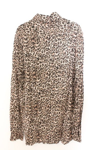 画像5: ZARA / レギュラーフィットレオパードシャツ EU S ブラウン O-26-02-18-027-ZA-sh-YM-OS (5)