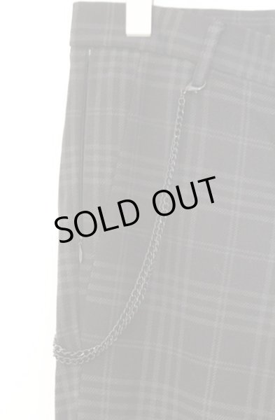 画像2: ZARA / チェーン付き裾ZIPタータンスキニーパンツ EU 36 ブラック O-26-02-18-028-ZA-pa-YM-ZT0222F (2)