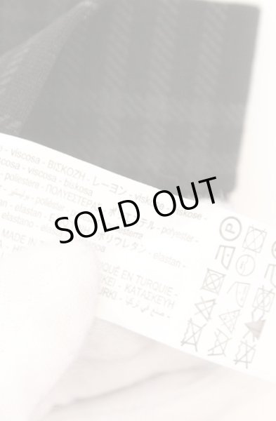 画像4: ZARA / チェーン付き裾ZIPタータンスキニーパンツ EU 36 ブラック O-26-02-18-028-ZA-pa-YM-ZT0222F (4)