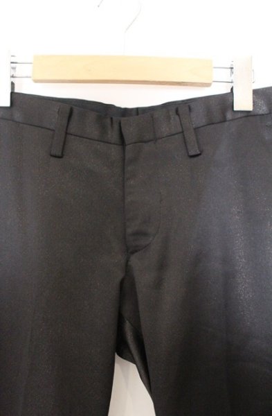 画像2: SOS TE NUTO / フルグリッターパイピングスラックスパンツ 44 ブラックｘゴールド O-26-02-18-029-SO-pa-YM-OS (2)