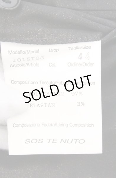 画像4: SOS TE NUTO / フルグリッターパイピングスラックスパンツ 44 ブラックｘゴールド O-26-02-18-029-SO-pa-YM-ZT022 (4)