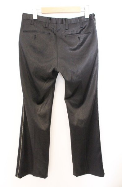 画像5: SOS TE NUTO / フルグリッターパイピングスラックスパンツ 44 ブラックｘゴールド O-26-02-18-029-SO-pa-YM-OS (5)