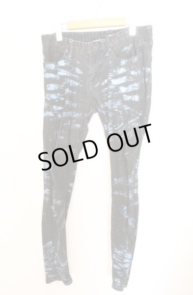 画像1: CIVARIZE / Avid カラー箔加工ストレッチスキニーデニムパンツ 44 ブルーｘブラック O-26-02-18-030-CI-pa-YM-OS (1)