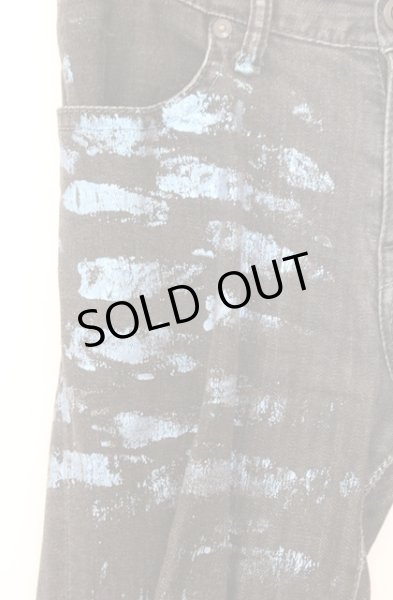 画像2: CIVARIZE / Avid カラー箔加工ストレッチスキニーデニムパンツ 44 ブルーｘブラック O-26-02-18-030-CI-pa-YM-OS (2)