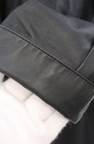 画像3: CIVARIZE / PUレザーオーバーサイズミリタリーシャツ F ブラック O-26-02-18-003-CI-sh-YM-OS (3)