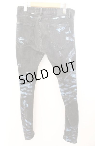 画像5: CIVARIZE / Avid カラー箔加工ストレッチスキニーデニムパンツ 44 ブルーｘブラック O-26-02-18-030-CI-pa-YM-OS (5)