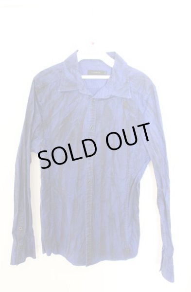 画像1: CIVARIZE / Brushコーティングしわ加工シャツ 46 ブルー O-26-02-18-004-CI-sh-YM-ZT341 (1)