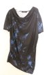 画像1: CIVARIZE / スプラッシュプリントドレープカットソー 44 ブラックｘブルー O-26-02-18-005-CI-ts-YM-OS (1)
