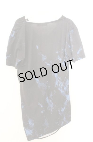 画像4: CIVARIZE / スプラッシュプリントドレープカットソー 44 ブラックｘブルー O-26-02-18-005-CI-ts-YM-OS (4)