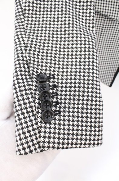 画像2: CIVARIZE / Leverage切り替えTRストレッチテーラードジャケット 44 ブラックｘホワイト O-26-02-18-006-CI-ja-YM-OS (2)