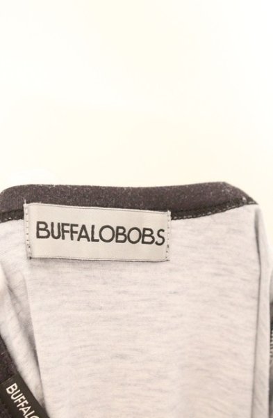 画像2: BUFFALO BOBS / CHOP CHOP(チョップチョップ) Vネック香水プリントTシャツ 3-4 ブラック O-26-02-18-011-BU-ts-YM-OS (2)