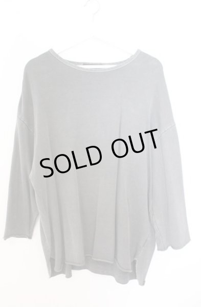 画像1: GOSTAR DE FUGA / カットソー.ピグメント加工ドロップショルダー七分袖 46 グレー O-26-02-18-013-GO-to-YM-OS (1)