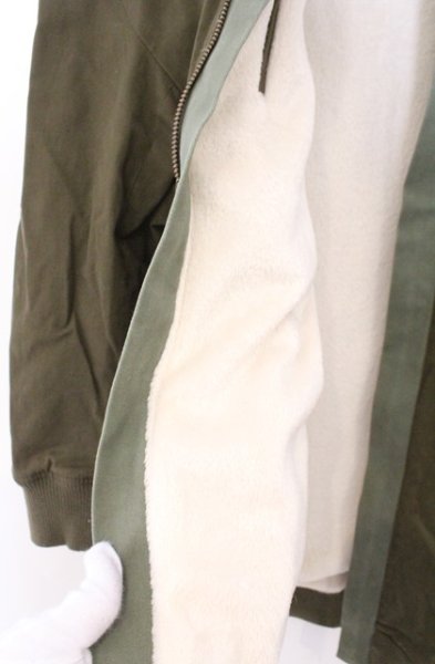 画像3: NO ID. BLACK / ロングMA-1ジャケット ONE カーキ O-26-02-18-014-NO-ja-YM-OS (3)