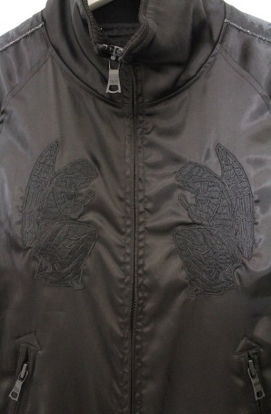 画像2: FUGA / GLORY OF GOD スタンドネックスタジャン 44 ブラック O-26-02-18-002-FU-ja-YM-OS (2)