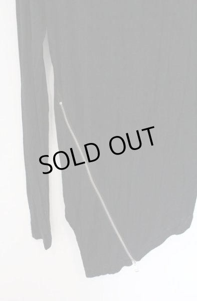 画像2: SEANA / ZIPデザインロングスムースカットソー L ブラック O-26-02-22-019-SE-to-YM-OS (2)